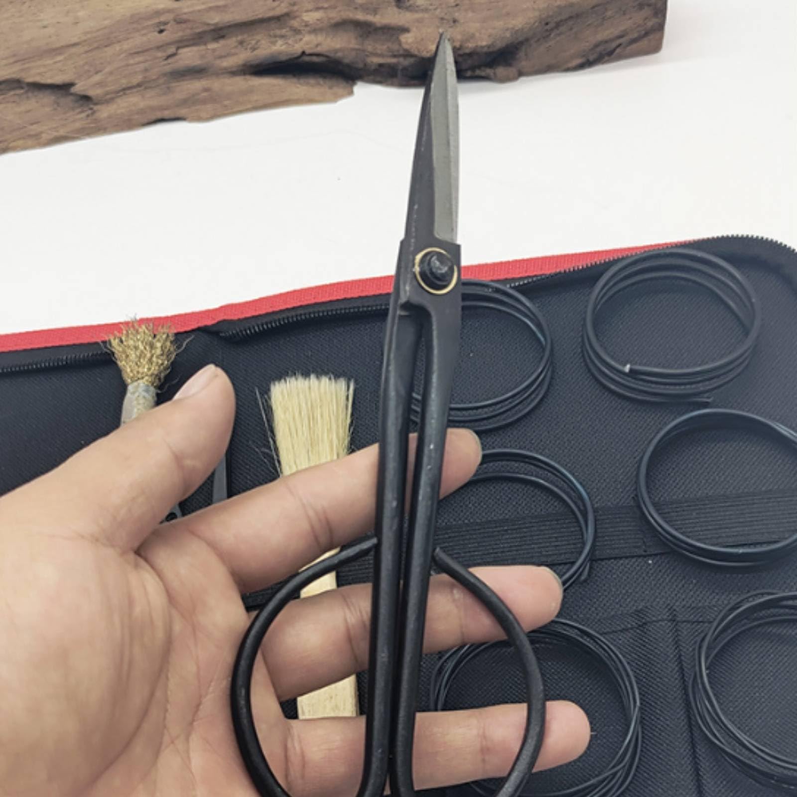 Baoblaze Sécateur Précision avec Kit Complet d'Outils Jardinage Étui à Rouleau pour la Taille s Fleurs la Culture en Surface et Le Transport vers Le Jardin