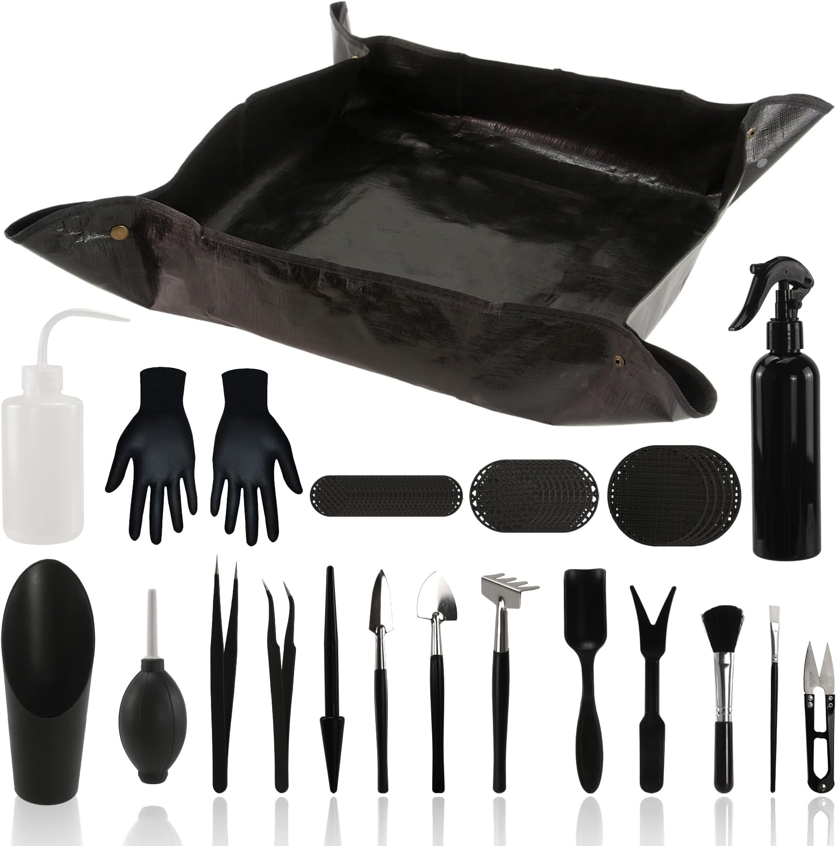 TORMENSucculent Gardening Tools Set,Mini Garden Hand Tool,Durability Stainless Steel & ABS,Comprehensive Plant Care For Plant Lovers Garden Workers Perfect Indoor Outdoor Use (60 Pcs)