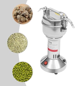 150g/0.33lbs Electric Grain Mill Grinder, 430 Stainless Steel High-Speed 850W Electric Spice Grinder Commercial Coffee Grinder for Grains Spices Herbs Pepper Coffee