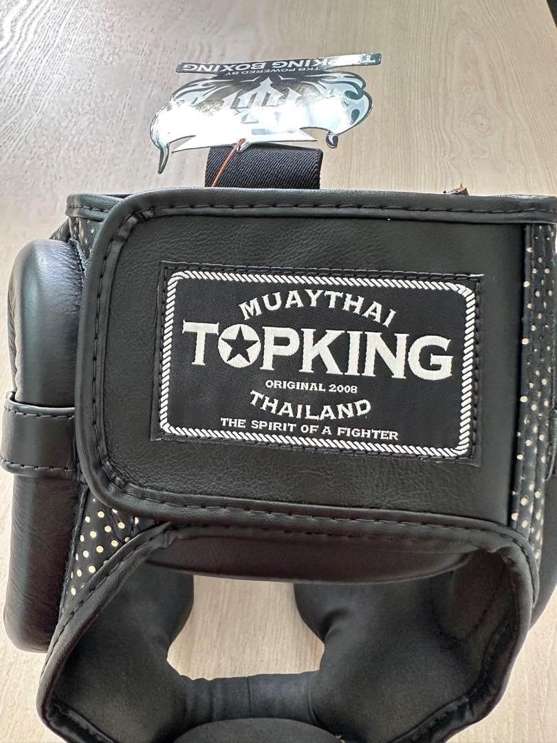 新品 Mサイズ 薔薇 黒×赤 レガース トップキング TOP KING 本革 【公式