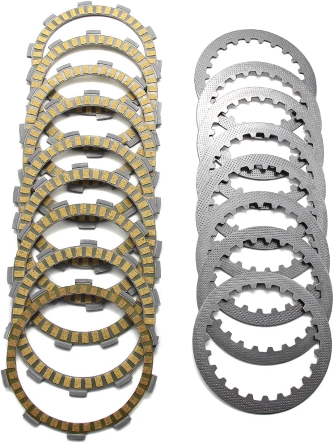 Motorcycle Clutch Friction Disc Plate Kit Compatible with FZ400 4YR 1997 - OEM Replacement Parts