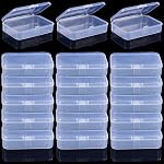 Clear Plastic Playing Card Boxes Snaps Closed Poker Gaming Playing Card Deck Cases Holder Plastic Storage Box Clear Trading Card Box Card Storage Organizer for Bank Business Card (6Pcs)