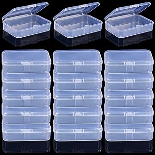 18Pcs Clear Plastic Playing Card Boxes Snaps Closed Poker Gaming Playing Card Deck Cases Holder Plastic Storage Box Clear Trading Card Box Plastic Card Storage Organizer for Bank Business Card