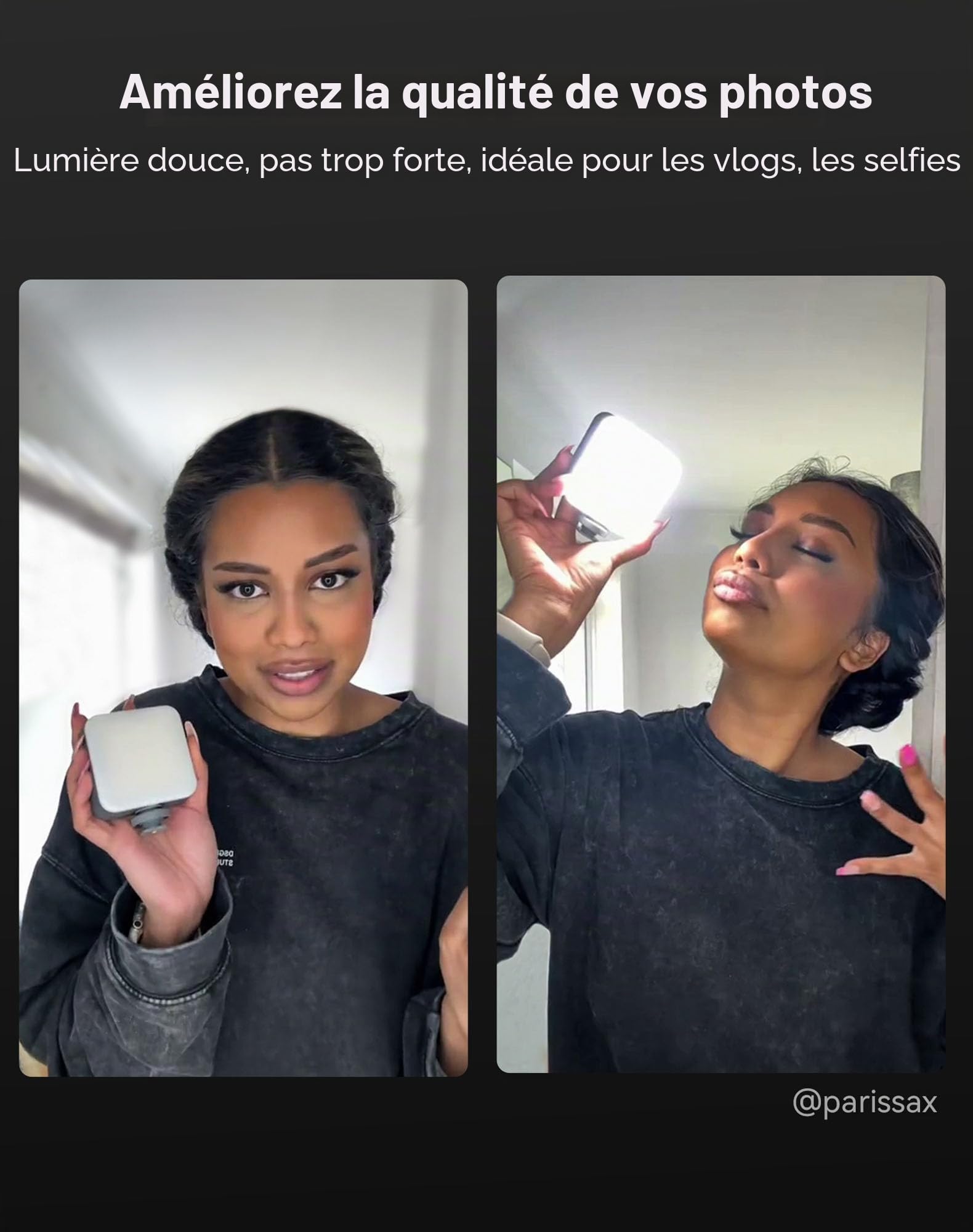 SMALLRIG P96 Lampe Vidéo LED, Lumières LED pour Camera Portable, 96 Perles LED pour Éclairage de Vidéographie Photographique, Panneau Rechargeable 2200mAh CRI95 + 2700-6500K avec 3 Cold Shoe - 3286B