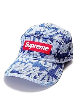 帽子 supreme Fat Tip Supreme Fat Tip Jacquard Denim Camp Cap (SS22) - $48