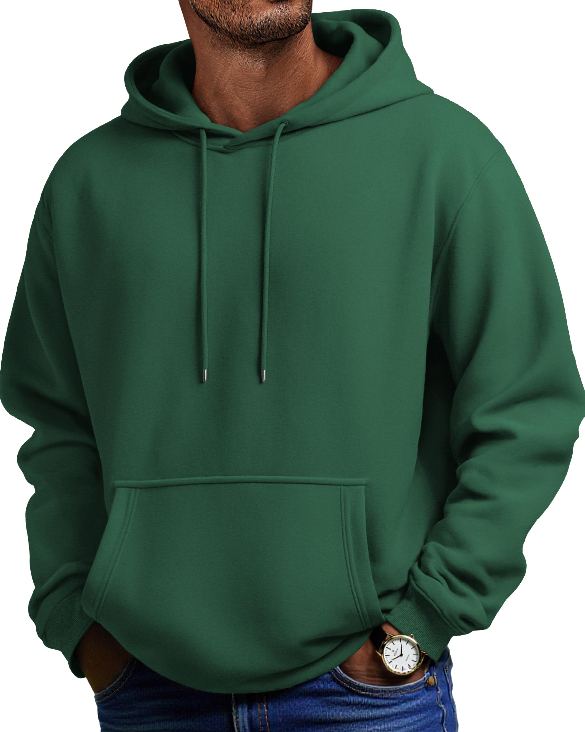 COOFANDY Felpe con Cappuccio Uomo Maniche Lunghe