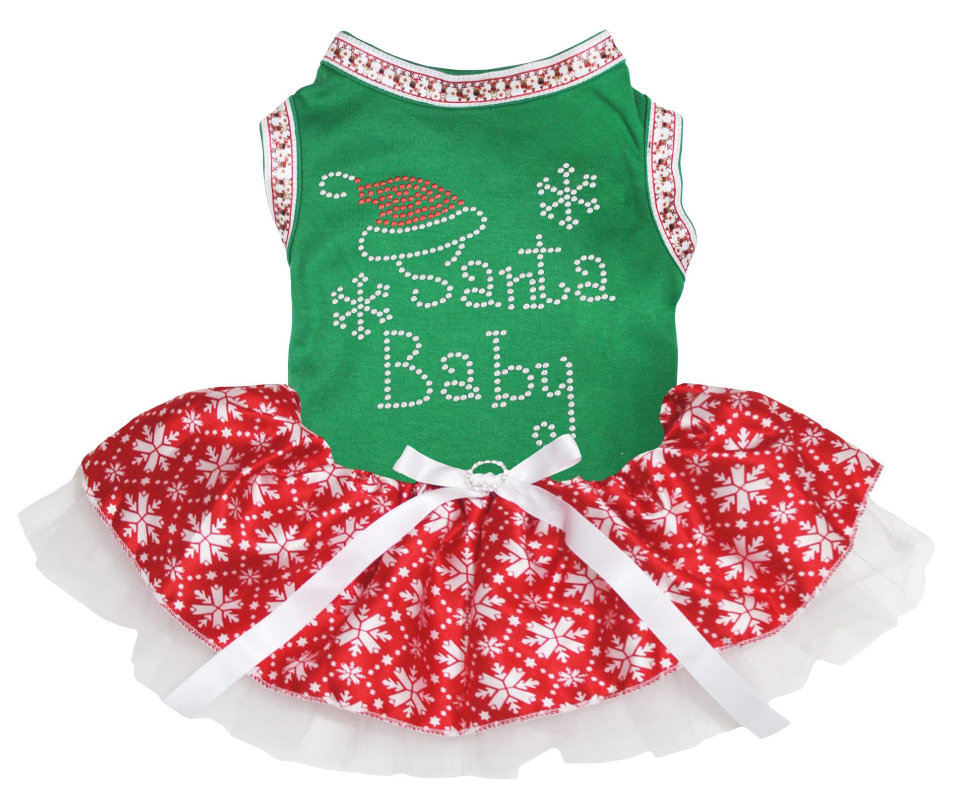 Robe de Père Noël pour chiot : un habit vert S confortable sans stress