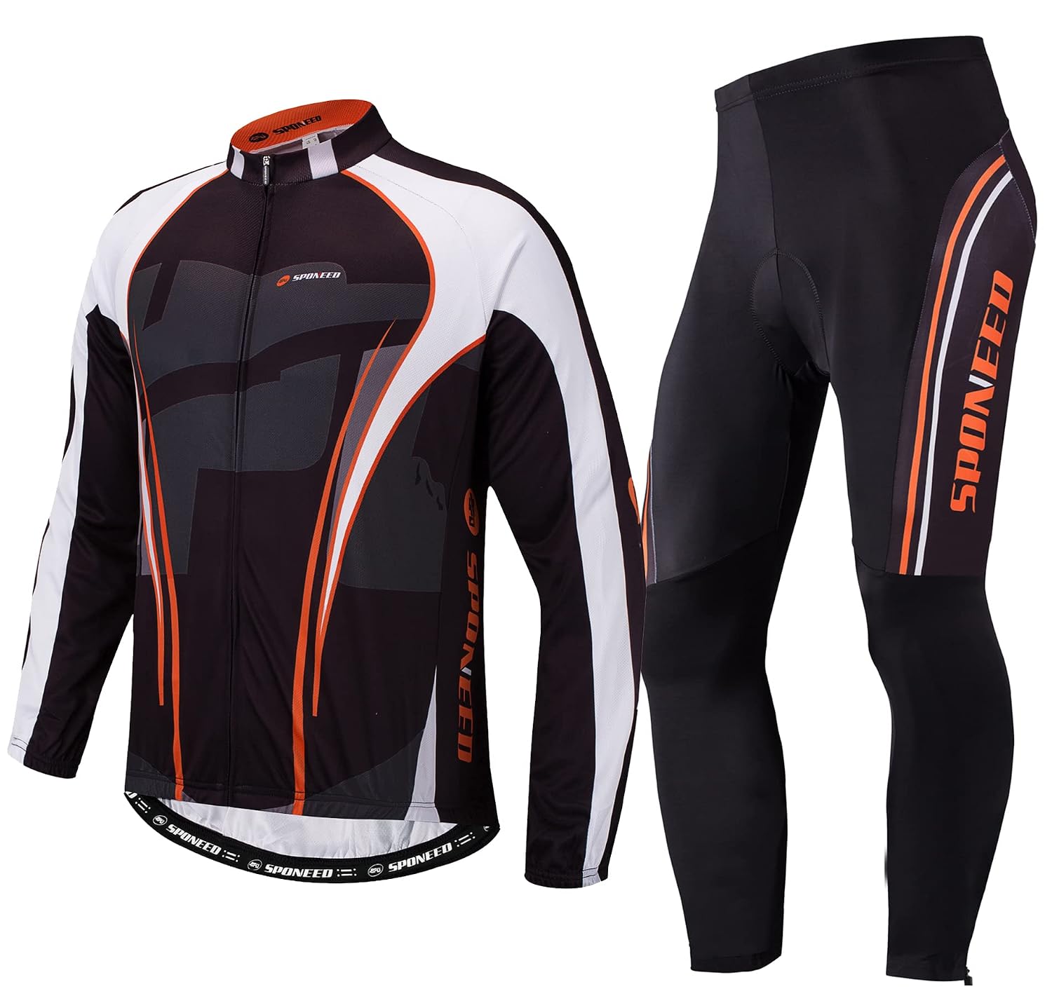 sponeed Men's Bicycle Jersey Full Sleeve Padded Bike Pants Compression Cycle Clothes - Review, Price and Buying Guide