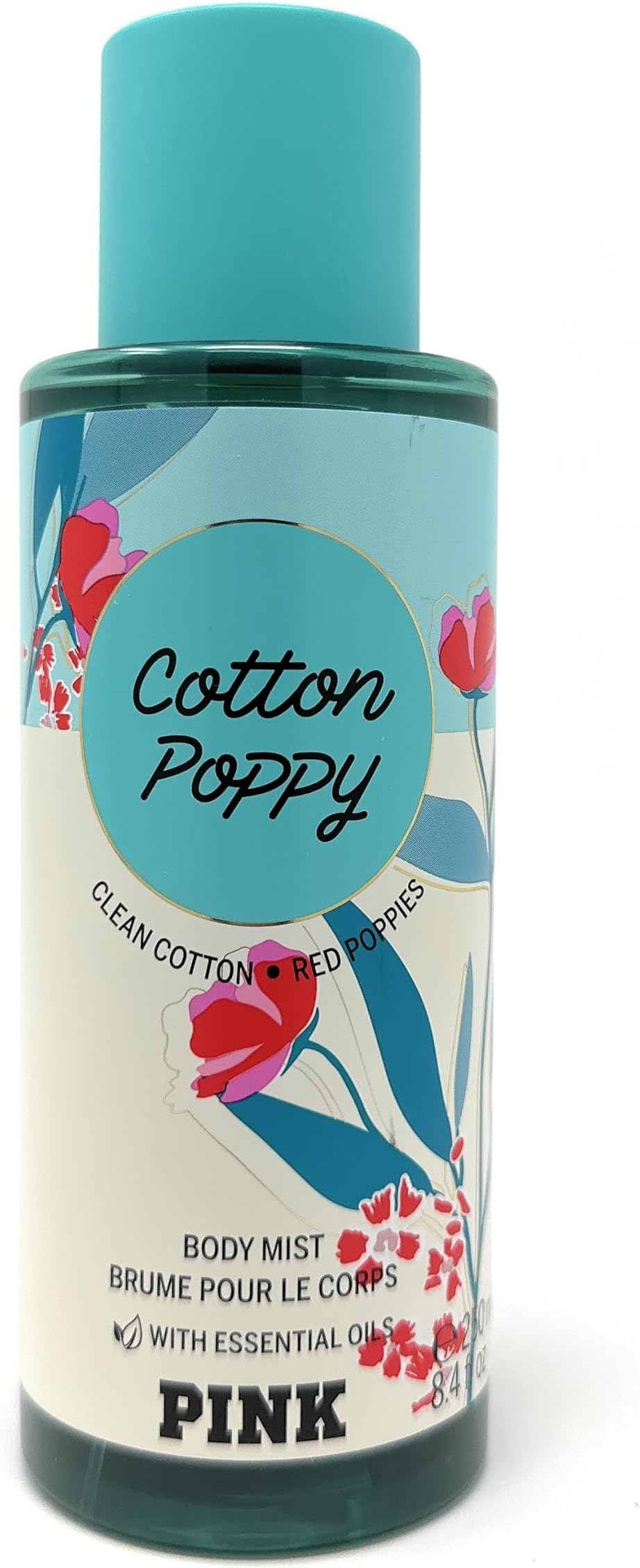 Victoria's Secret Pink Body Mist Cotton Poppy, 8.4 Fl Oz