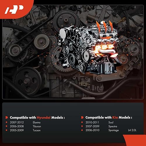 Miniatura 2 de A-Premium Sensor de temperatura del refrigerante del motor 2 pines compatible con Hyundai Elantra 2007-2012, Tucson 2005-2009, Tiburon 2006-2008 y