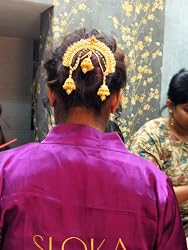 Gold Plated Jhumki Hair Pin With Chain For Women - Traditional Indian Hair Accessory (SM34FL)