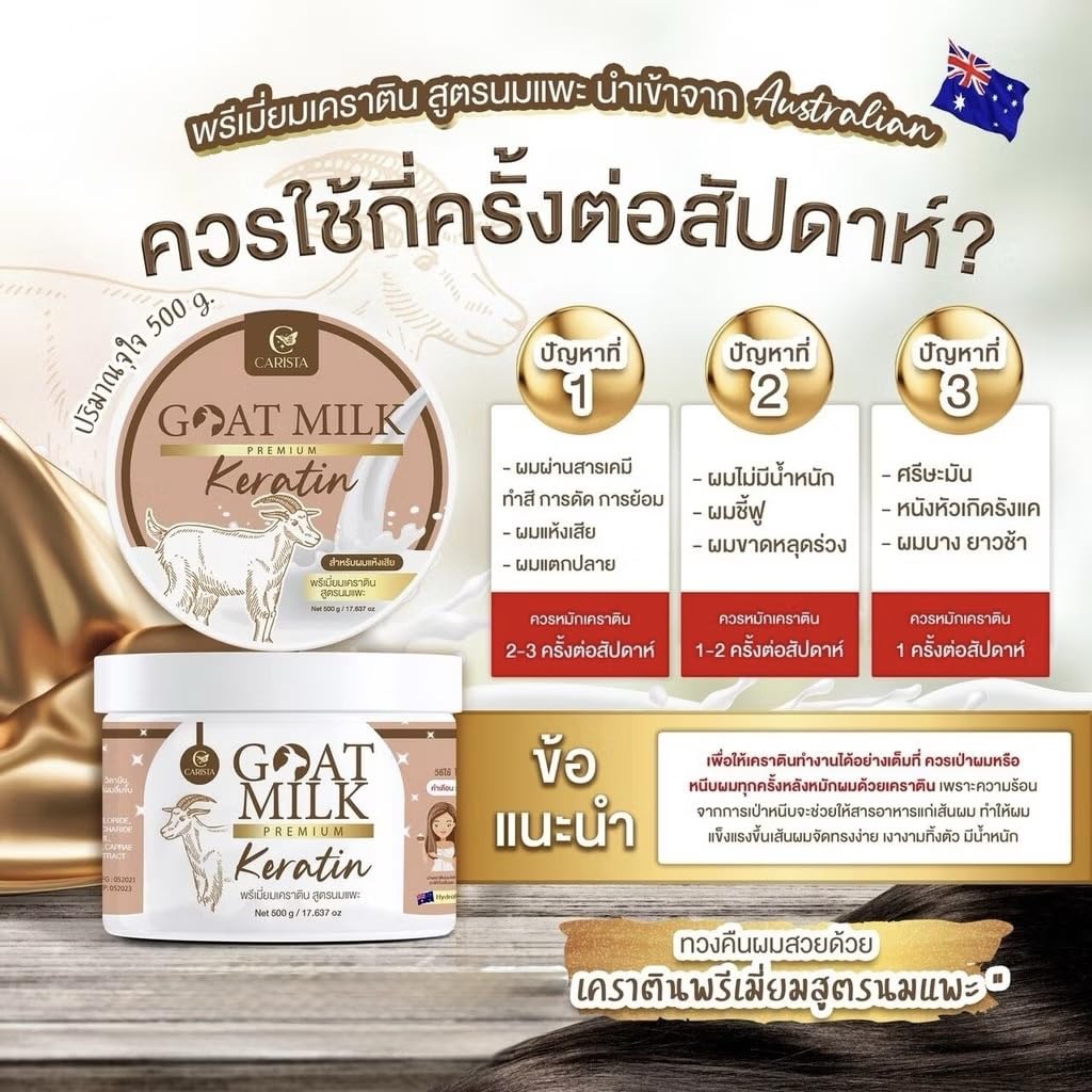 (Brown) Milk Premium Keratin Hair Mask – Nourishing Treatment Cream, 500g