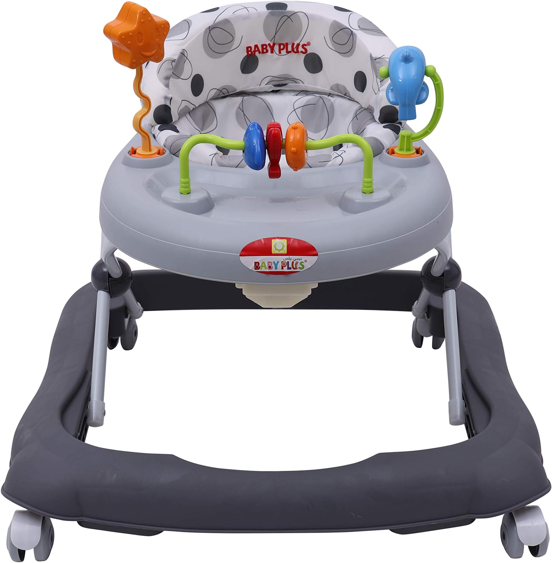 baby plus Baby plus Adjustable Baby WalkerBP8998-GREY, Pack of 1