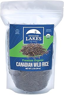 Thousand Lakes Organic Canadian Wild Rice - Premium - Bulk - 2.5 pounds ...