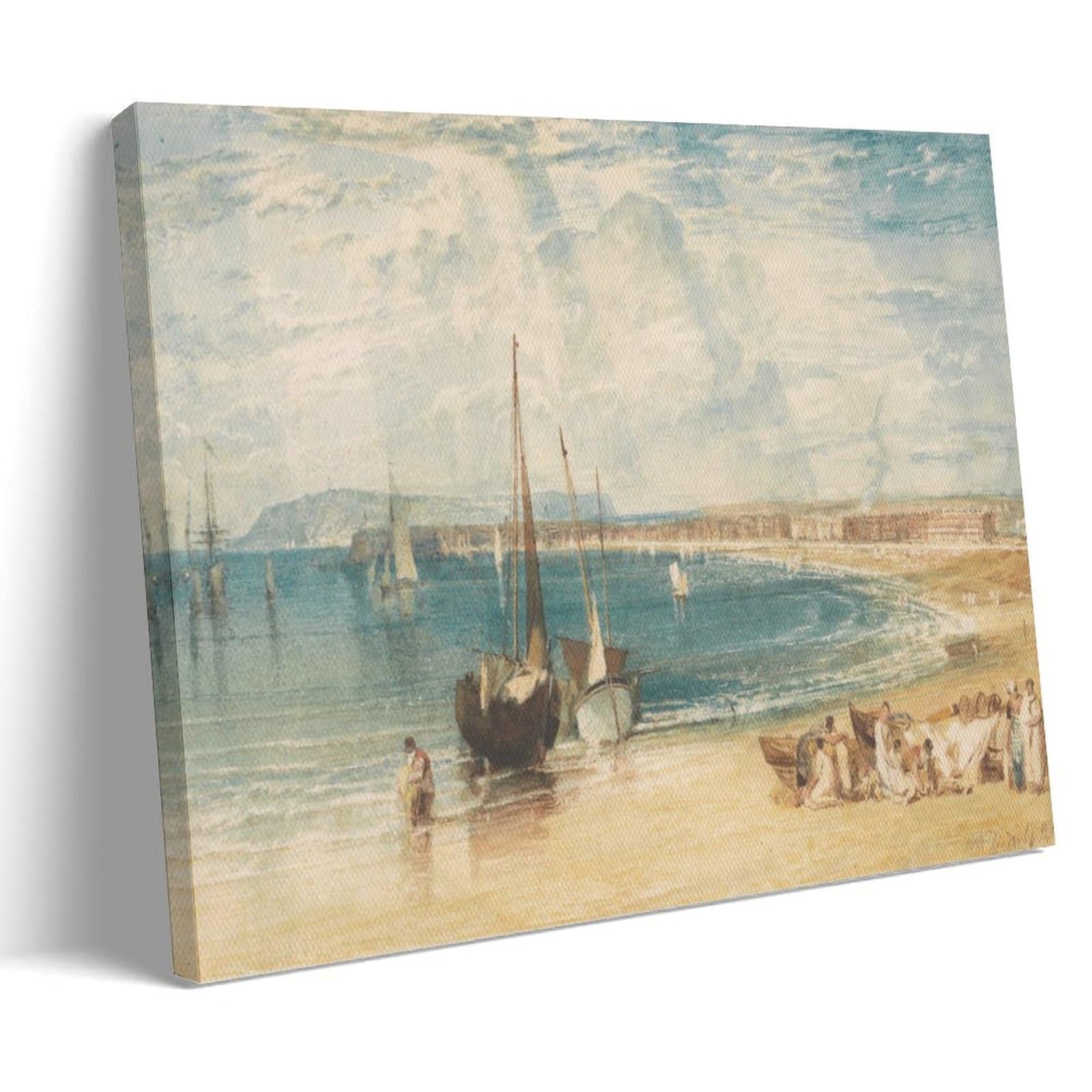 Xuxuecc Frame J.m.w.turner Wall Art Prints Paintings Poster Weymouth Canvas Wall Art Prints Photo Picture Paintings Room Decor Home Decorative 24X36inch(60X90cm)
