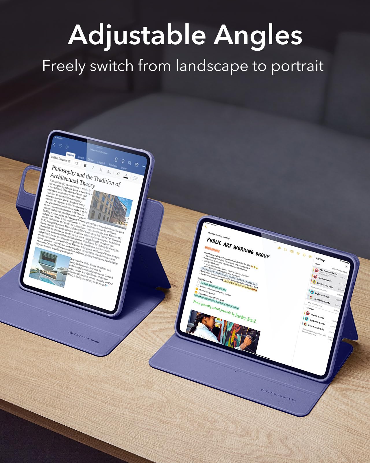 Amazon.co.jp: ESR iPad Pro 13インチ ケース（M5/M4、2025/2024）専用