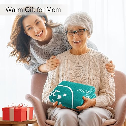 Miniatura 3 de BESTSWEETIE Manta de regalos para mamá, manta para el día de la madre de hija, hijo, mamá, regalos para mujeres, manta mullida para mamá, esposa,