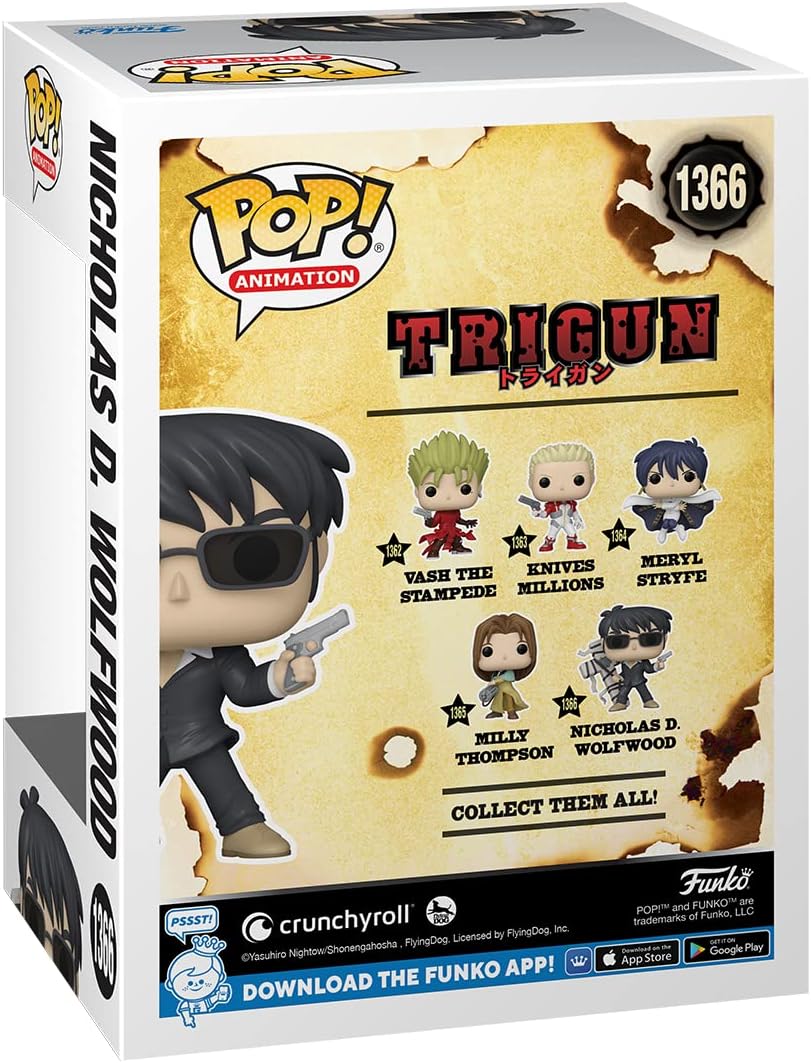 Funko POP! Animation: Trigun - Nicholas D. Wolfwood - Collectable Vinyl Figure - Gift Idea - Official Merchandise - for Kids & Adults - Anime Fans - Model Figure for Collectors and Display - Image 3