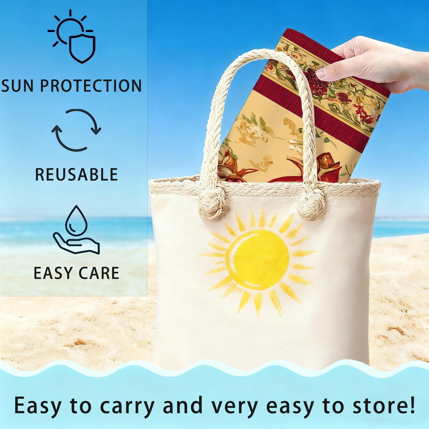 Toalla de playa de dibujos animados acogedora – Toalla de baño estilo Skandi viva, tranquila, fresca, natural, árbol grande, secado rápido, ultraligera y sin arena, toalla de playa suave de microfibra