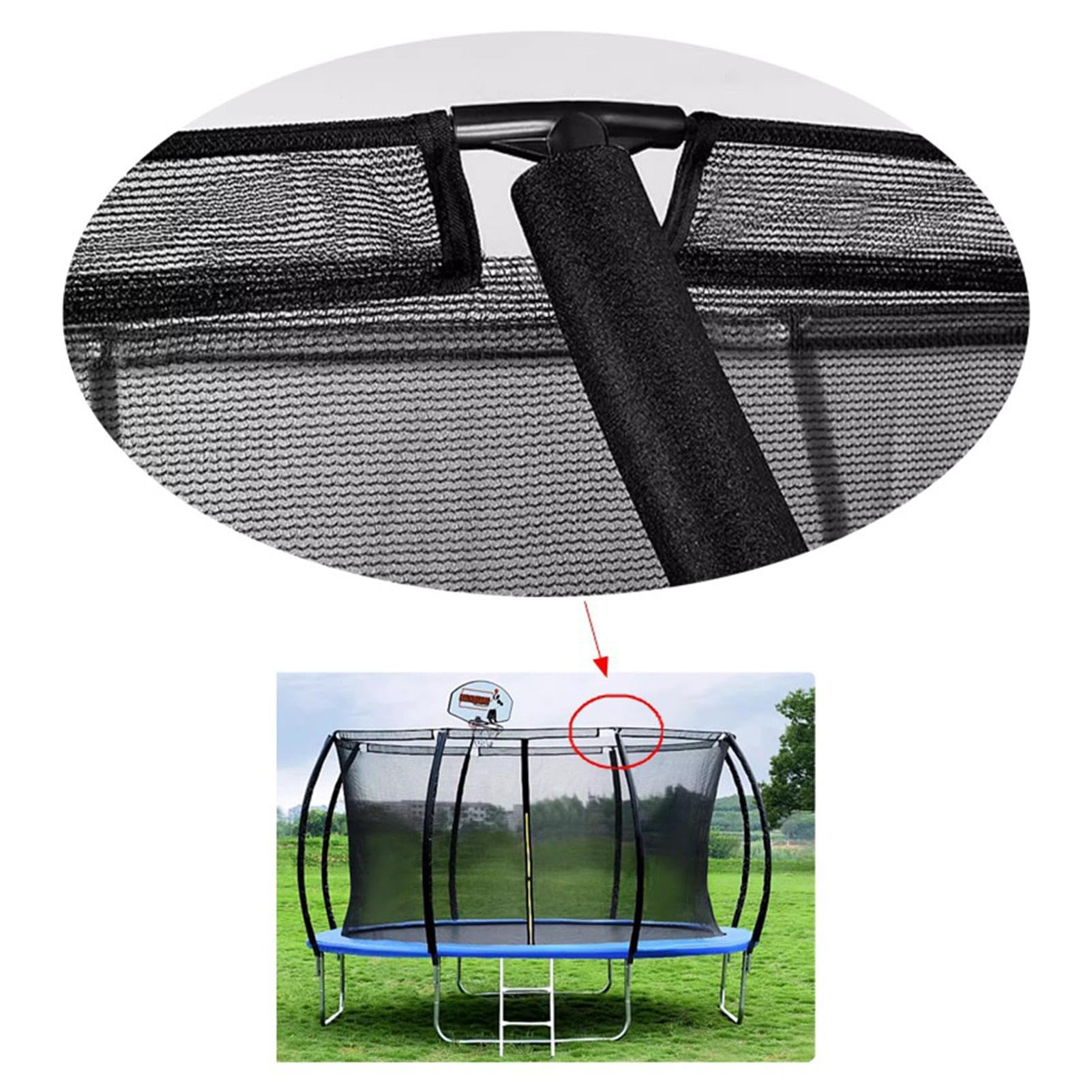 6 pezzi di coperture per pali del trampolino - connettori per tubi
