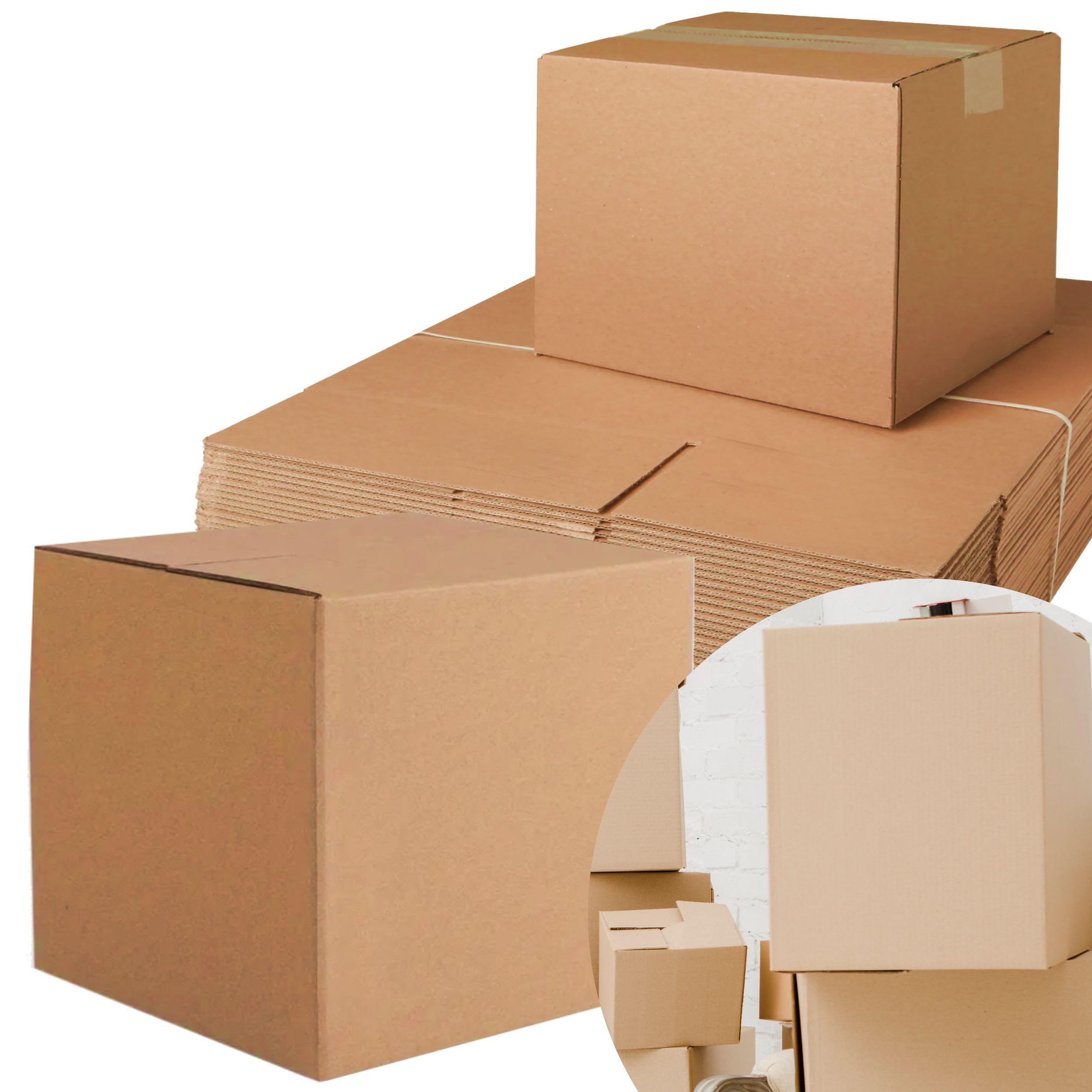 22x22x22 Moving & Shipping Boxes, Extra Strength, Heavy-Duty Corrugated Cardboard Boxes for Packing, Storage, Shipping (5)