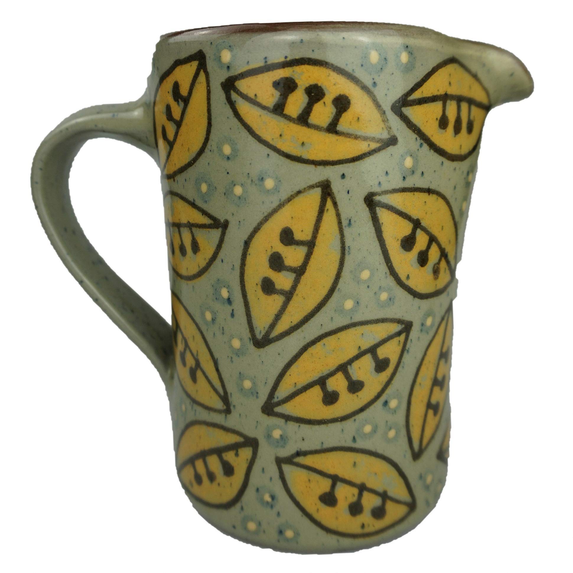 ISDD Milk can/juice can 0.75 liters, stoneware, ceramics with decor