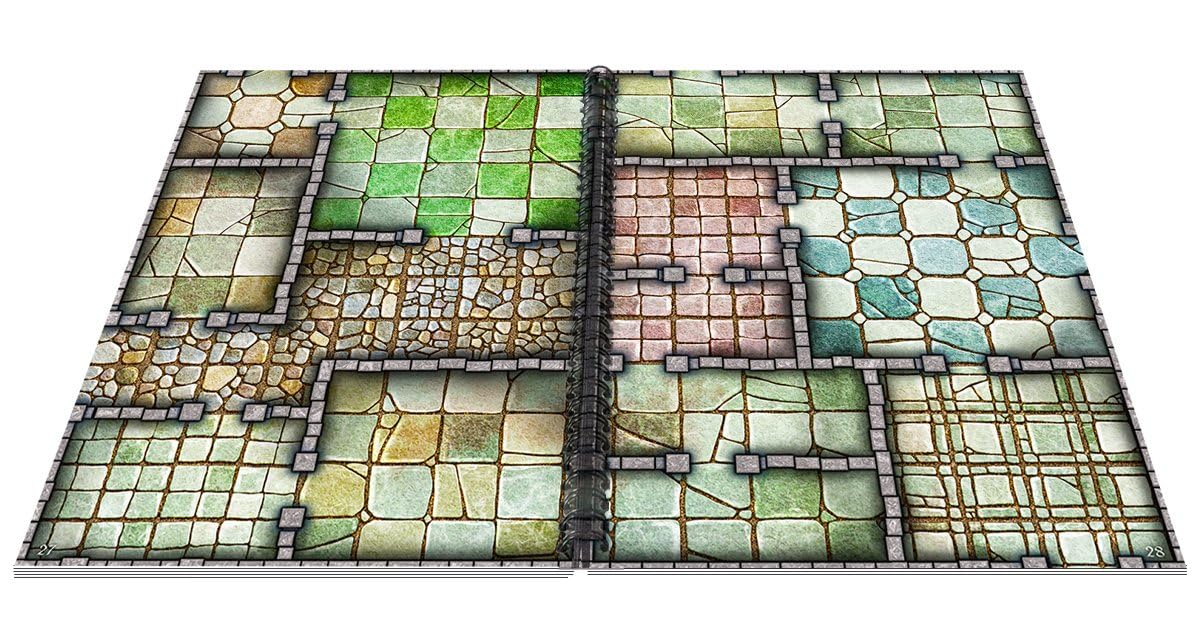 Loke BattleMats | Big Book of Battle Mats Cells & Shrines - Carton