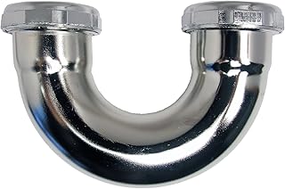 LASCO 03-3445 Low Inlet 20-Gauge J Bend for P Trap, 1 1/2-Inch, Chrome Plated Brass