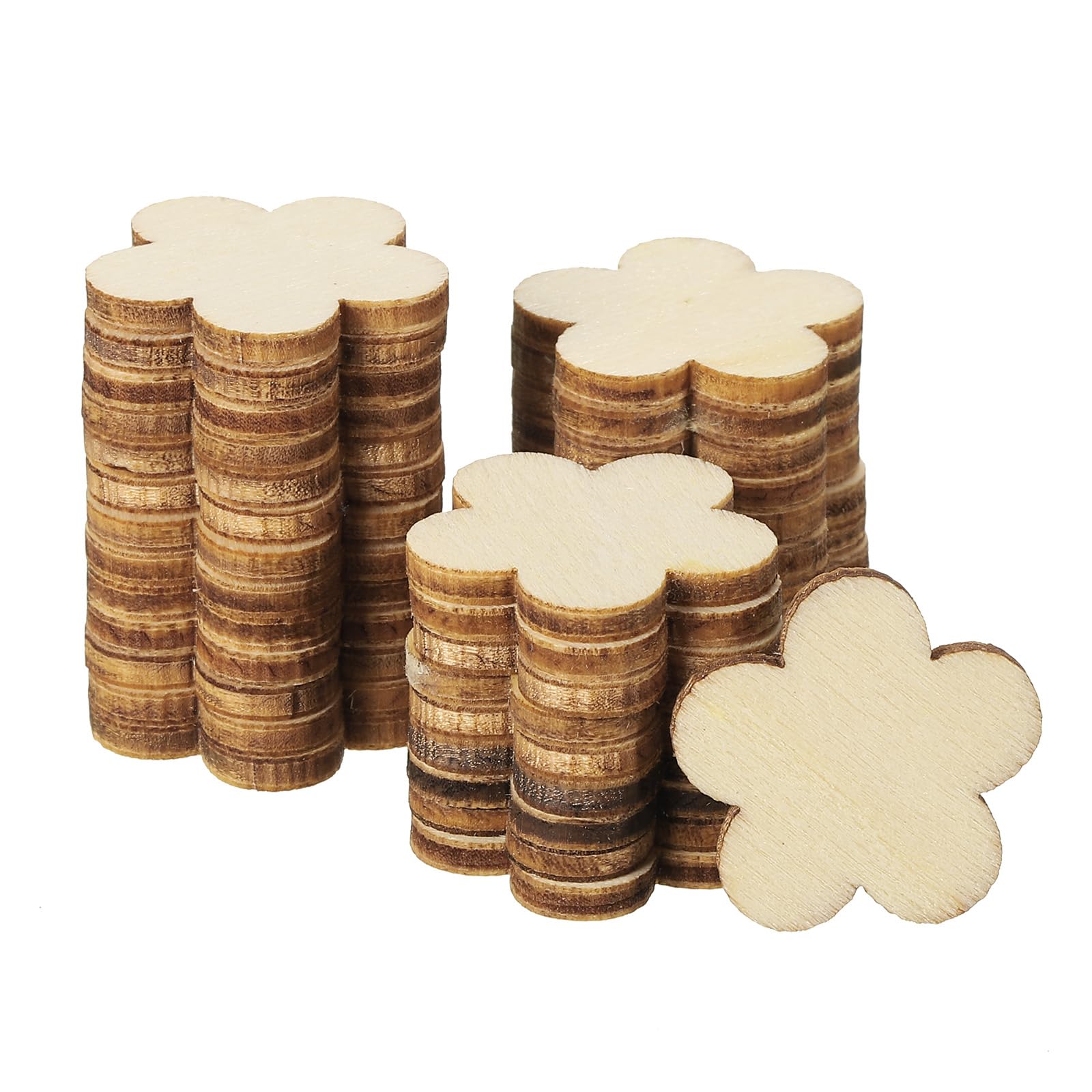 PATIKIL 30mm Wooden Flowers