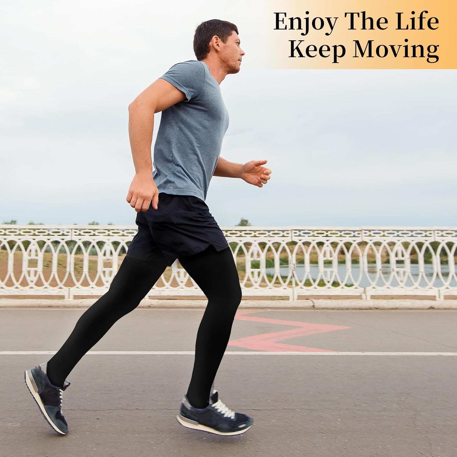 20-30mmHg Thigh High Compression Stockings, Silicone Dot Band Anti-Slip Compression Socks for Women & Men, Medical Compression Socks for Nurses,Pregnant,Varicose Veins, Sports Recovery - Image 7