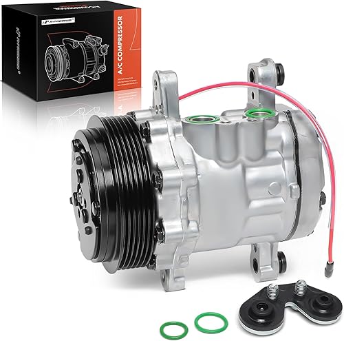 A-Premium Compresor de A/C con embrague compatible con Freightliner Argosy, B2, Business Class M2, Cascadia, Century Class, Classi, Columbia,