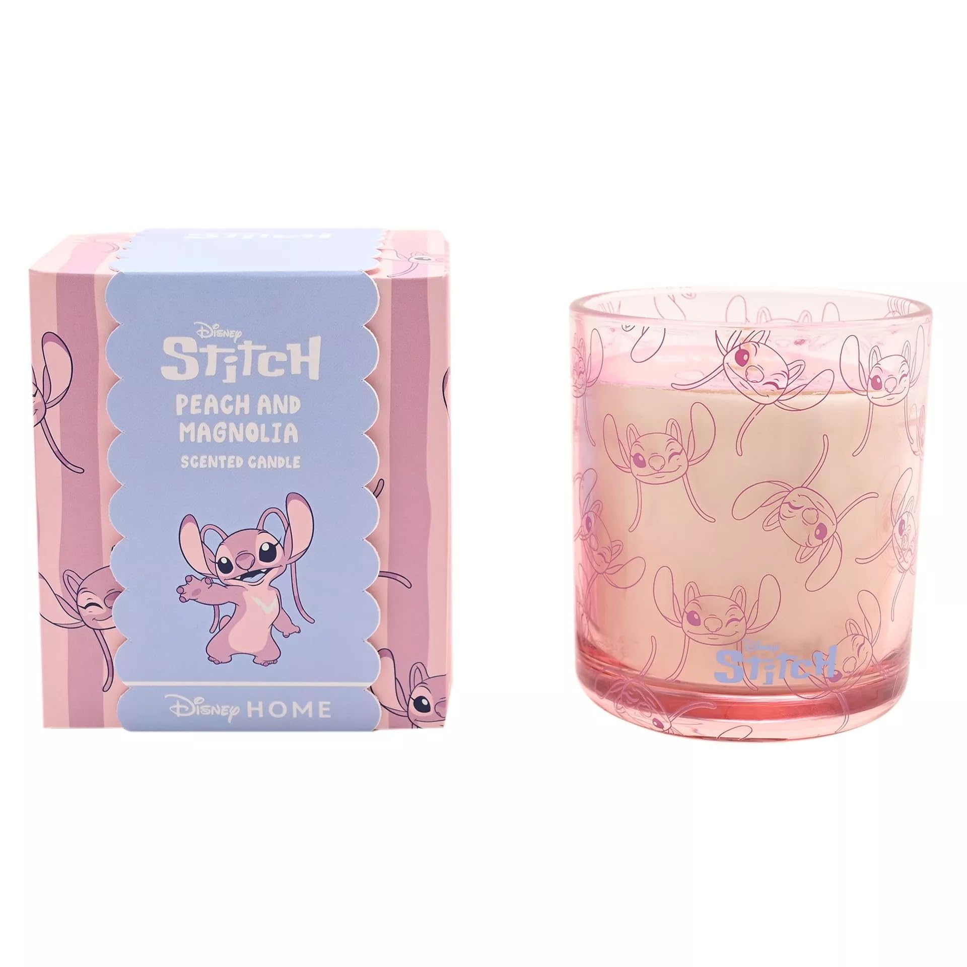 Disney Unisex Pink Stitch Candle In A Gift Box - Angel In
