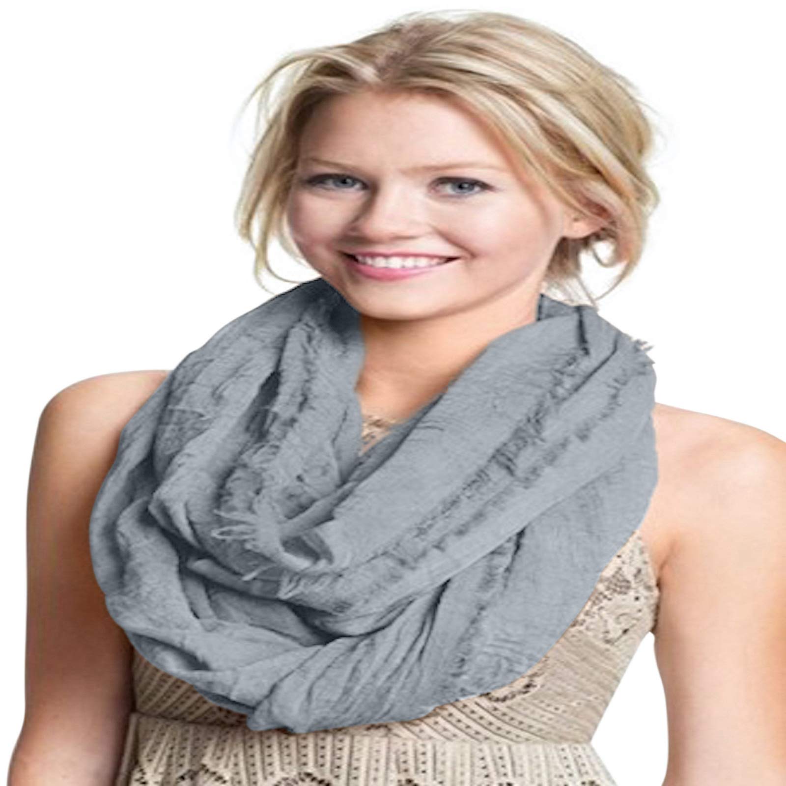 CJ ApparelCJ Apparel Mobius Infinity Scarf Seconds Snood Cowl Circular Tube Round Shawl Face Cover Pashmina NEW