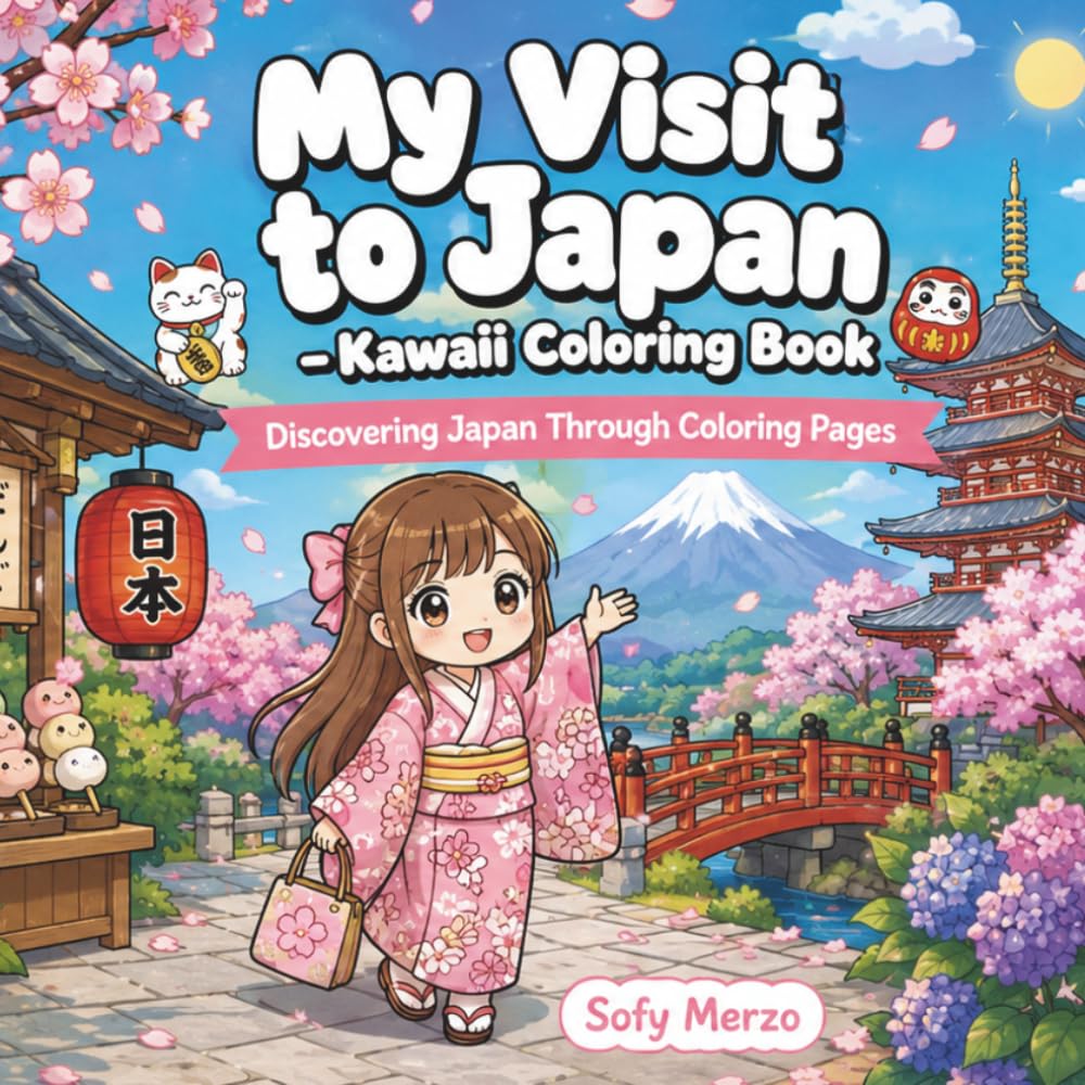 My Visit to Japan – Kawaii Coloring Book: Discovering Japan Through Coloring Pages