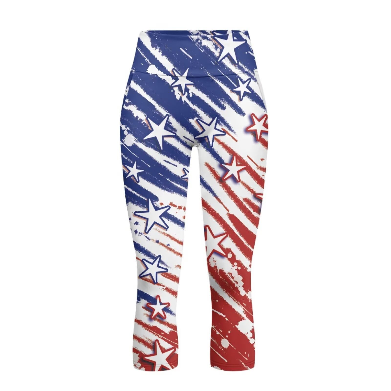 Legging de yoga capri taille haute avec poches pour femme - Contrôle du ventre - Pour entraînement et course à pied - Grande taille