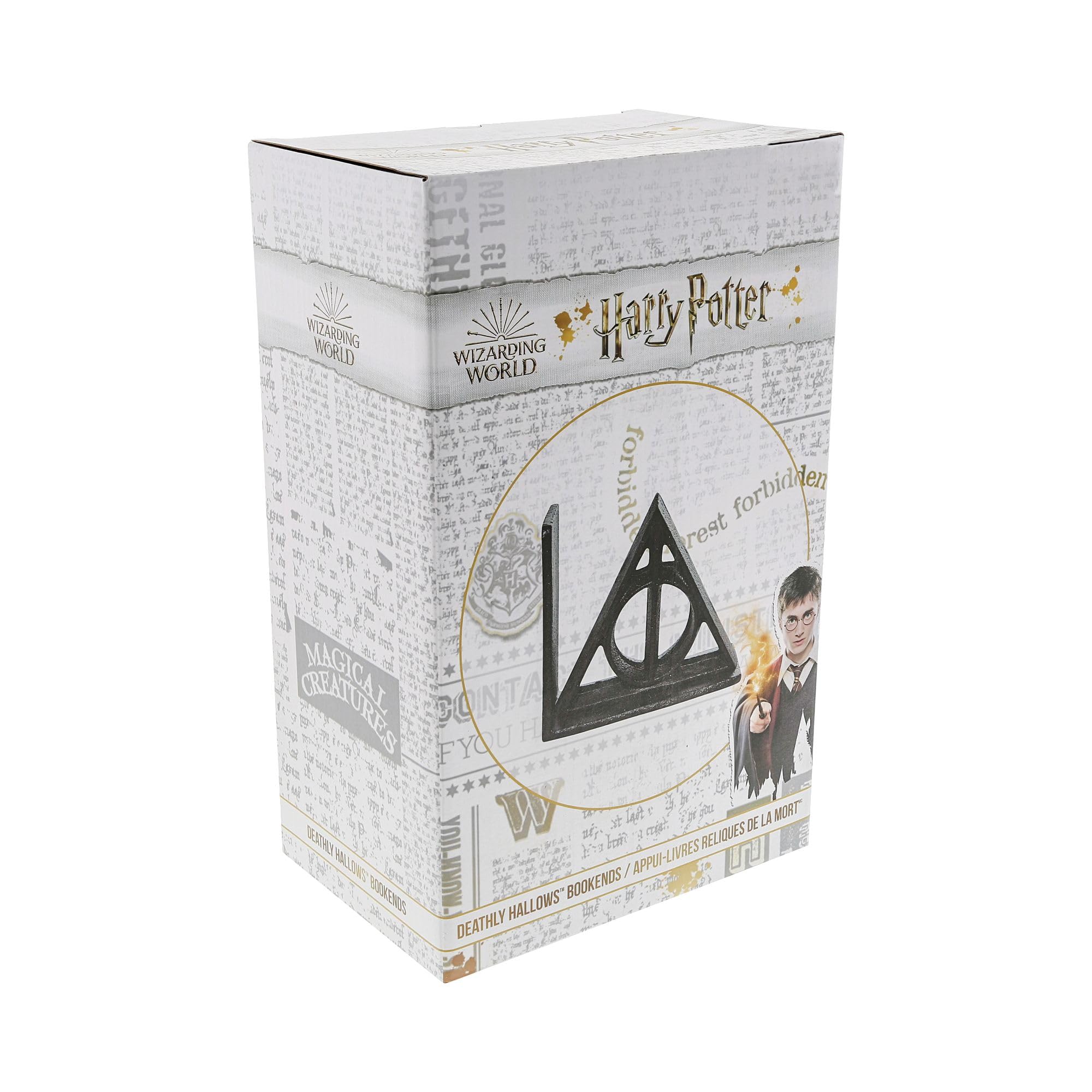 Wizarding World Of Harry Potter Deathly Hallows Bookends, Schwarz, 5.25 Inch