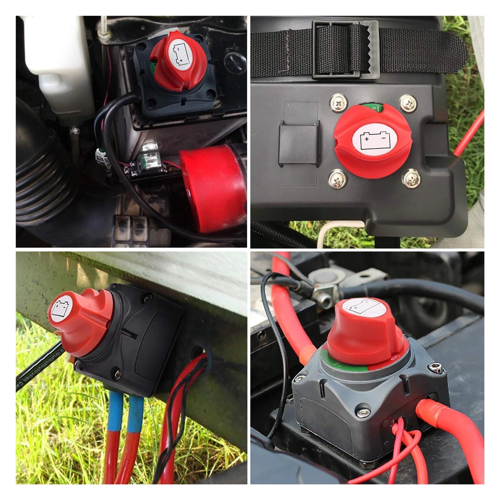 ZHGUIMING Interruptor de desconexión de batería automática, 12V, 24V, marino, 200A, 300A, 600A, interruptor de masa de batería Dual, interruptor de corte de 2 y 3 posiciones, coche y barco(3 position