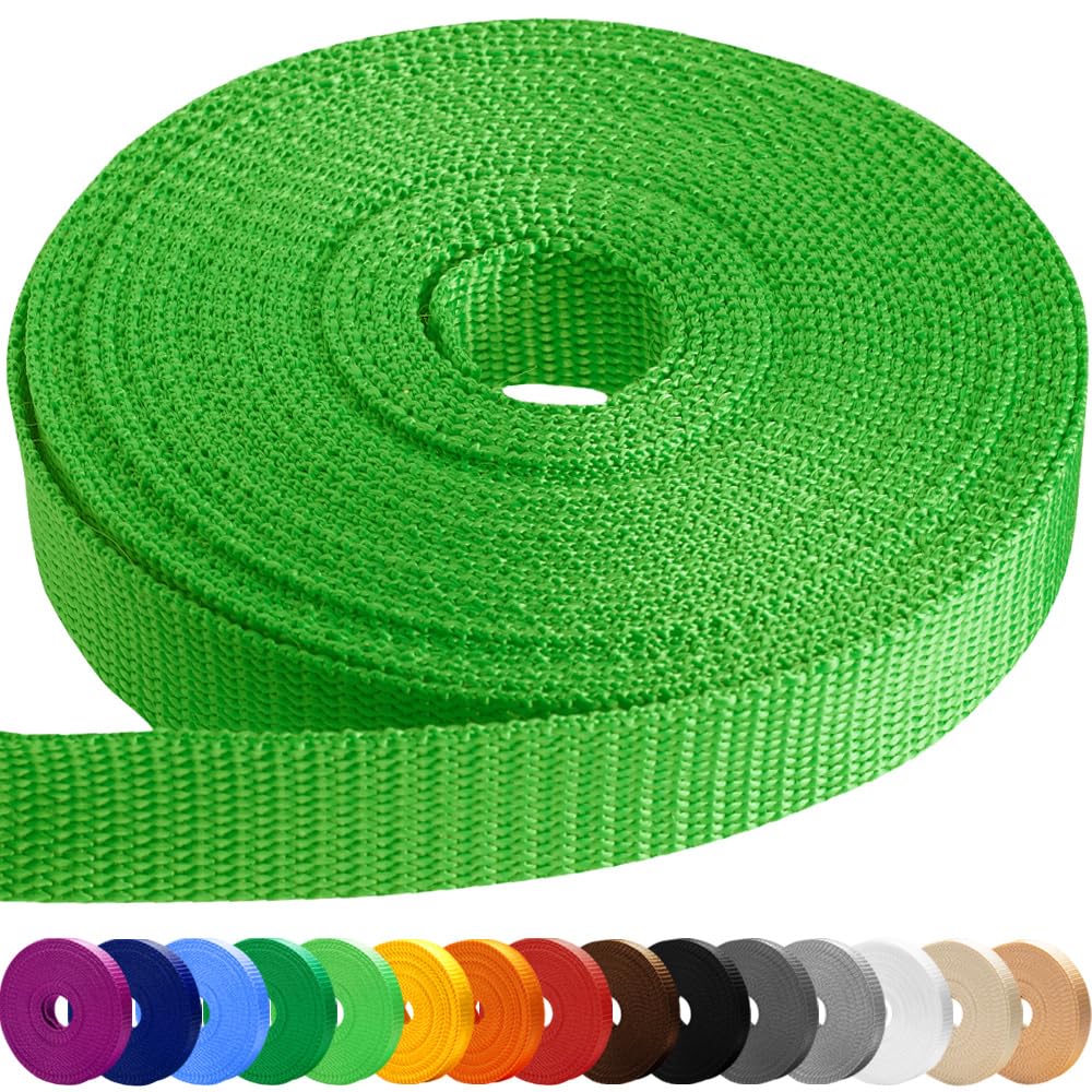 TECEUM Webbing Strap, 3/4" to 2", 10-50 Yds, Multi-Color Heavy Duty Tape
