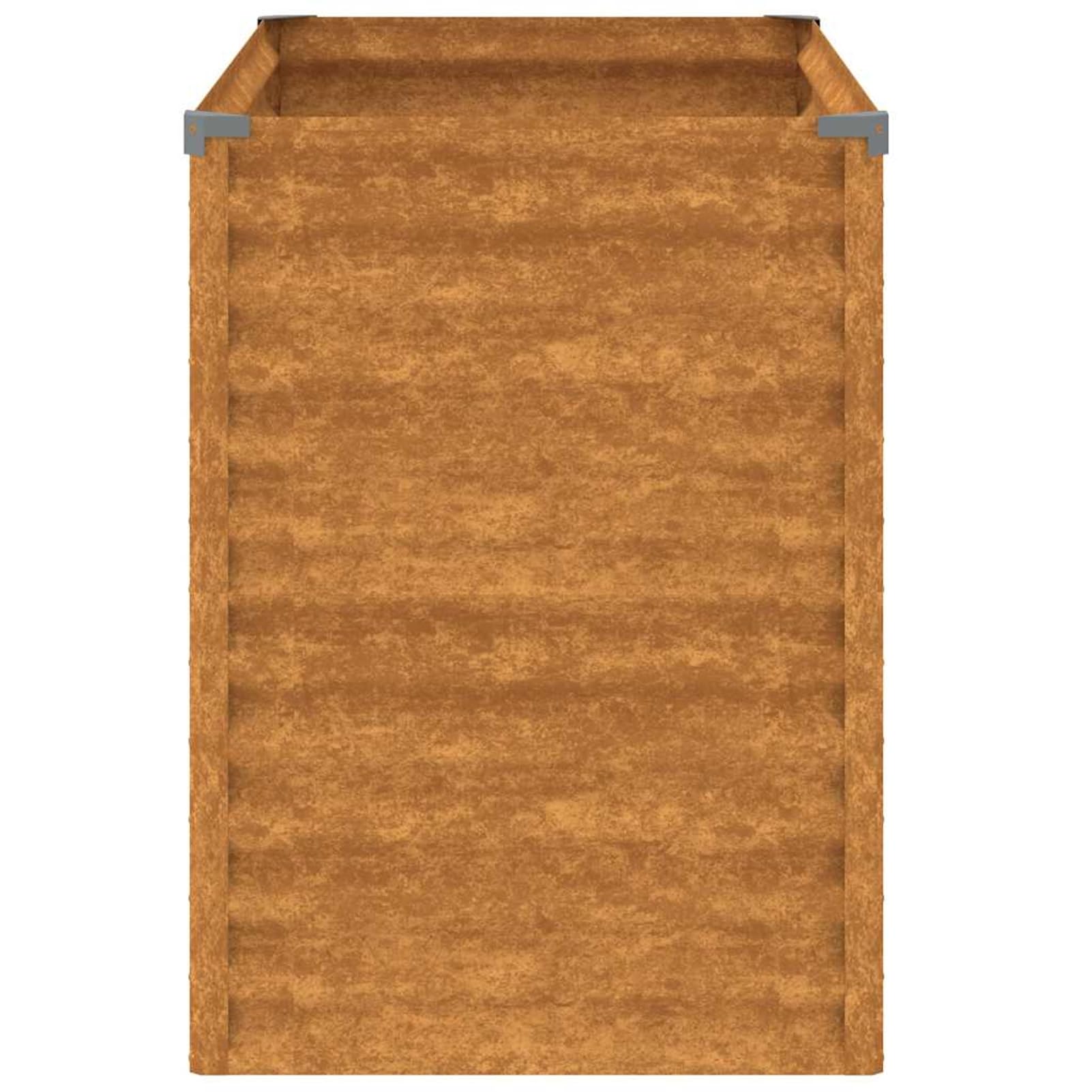 Gecheer Letto rialzato da Giardino, per orto e Fiori, 100x50x69 cm, Acciaio Corten, fioriera rialzata per Balcone Patio Giardino