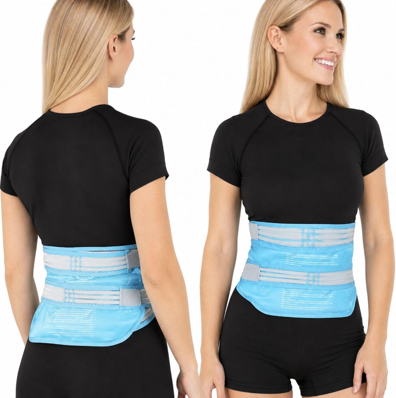 Artic Flex Large Ice Pack for Back - Lower Back Ice Pack Wrap for Pain Relief - Reusable Cooling Pad with Straps, Extra Large and Wearable - Hot and Cold Therapy for Men & Women - for Muscle Fatigue