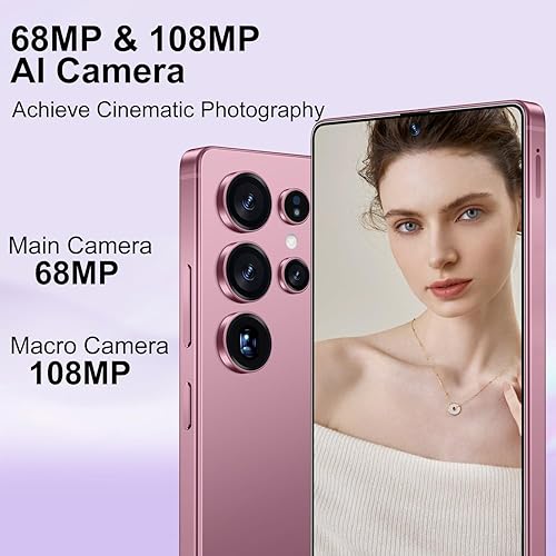 Vista 4 de Teléfono I25 Ultra desbloqueado Smartphone de 12+512 GB Teléfono celular Android 14.0 Batería 7000mAh Pantalla HD de 6.99 pulgadas Cámara