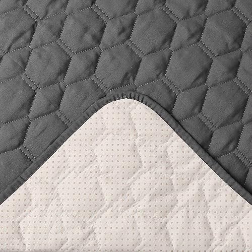 Miniatura 7 de RBSC Home Fundas de sofá reclinable de 30 pulgadas, fundas impermeables para sofás reclinables (gris oscuro, 31 pulgadas medio)