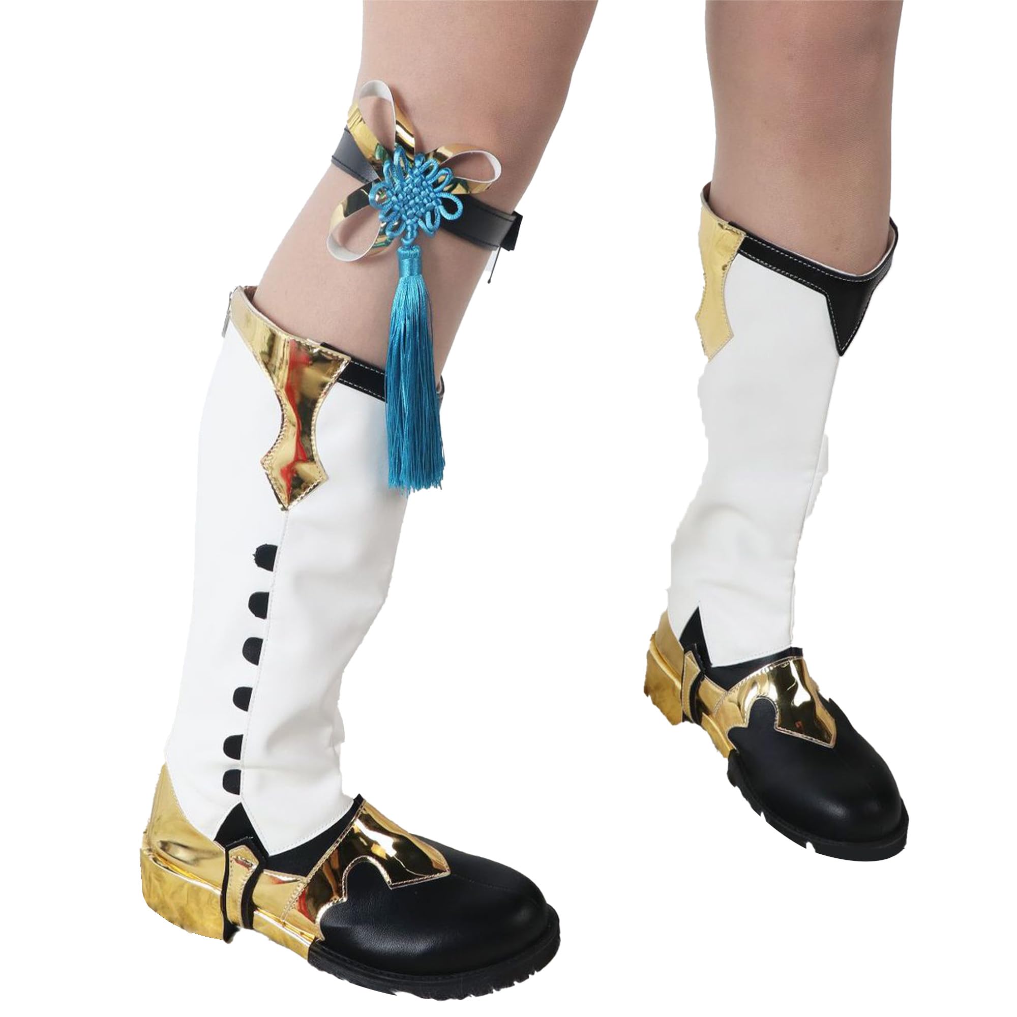 Genshin Impact Xingqiu Cosplay Shoes for Halloween, Anime and Game Conventions(43) — image 1