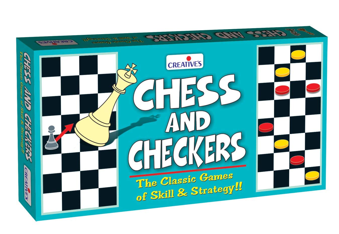 Buy Creative's Chess And Checkers Board Game (Multi-Color) Online at Low  Prices in India - Amazon.in