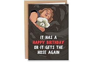 Sleazy Greetings Goth Birthday Card | Hilarious Greeting Card For Men Women Him Her