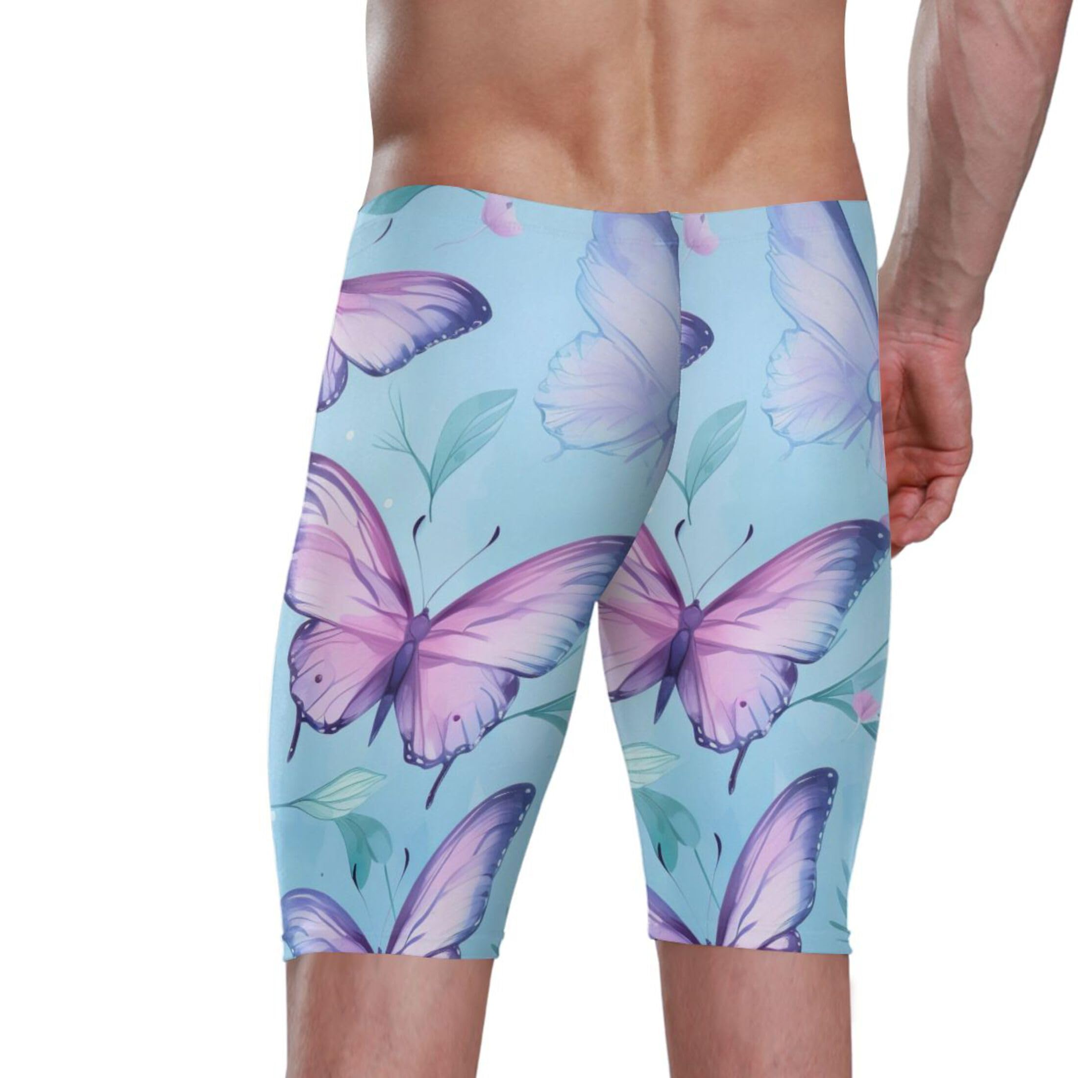 Color Butterfly Men's Swim Jammers Swimsuit M B0401680