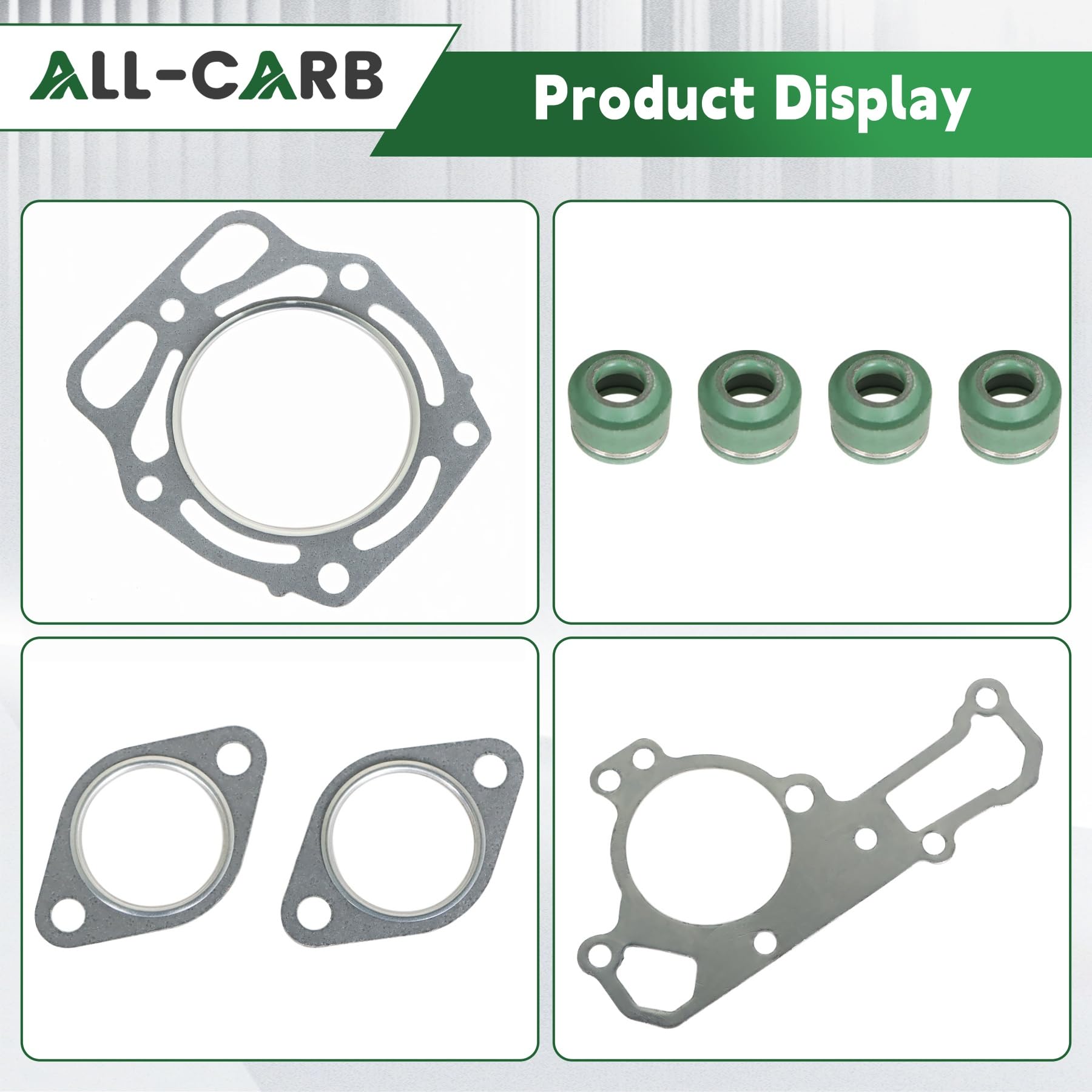 Amazon.com: ALL-CARB Top End Head Bottom Gasket Kit Replacement