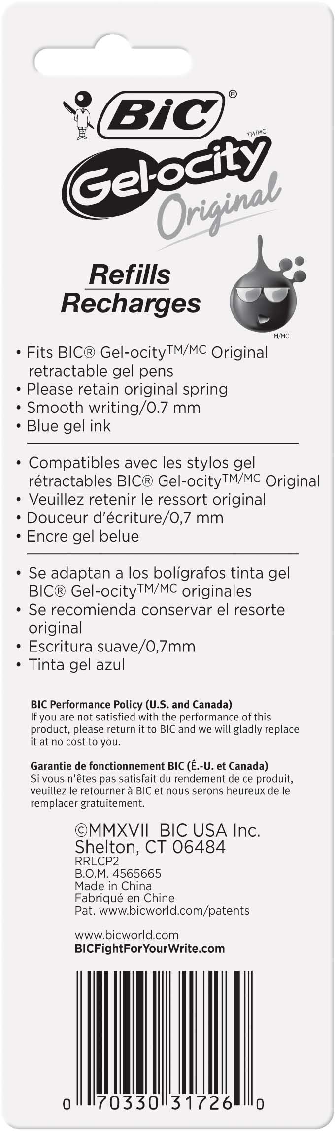 BIC Velocity Gel 829158, Punta De 0.7 Mm, 12 Unità 3086126600666