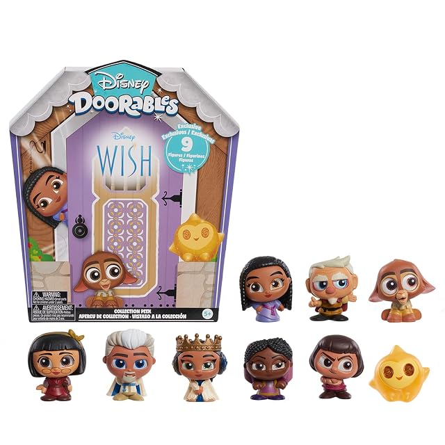 Figuras exclusivas en Nueva Caja Sorpresa Coleccionable Disney Doorables Wish, de 3,8 cm