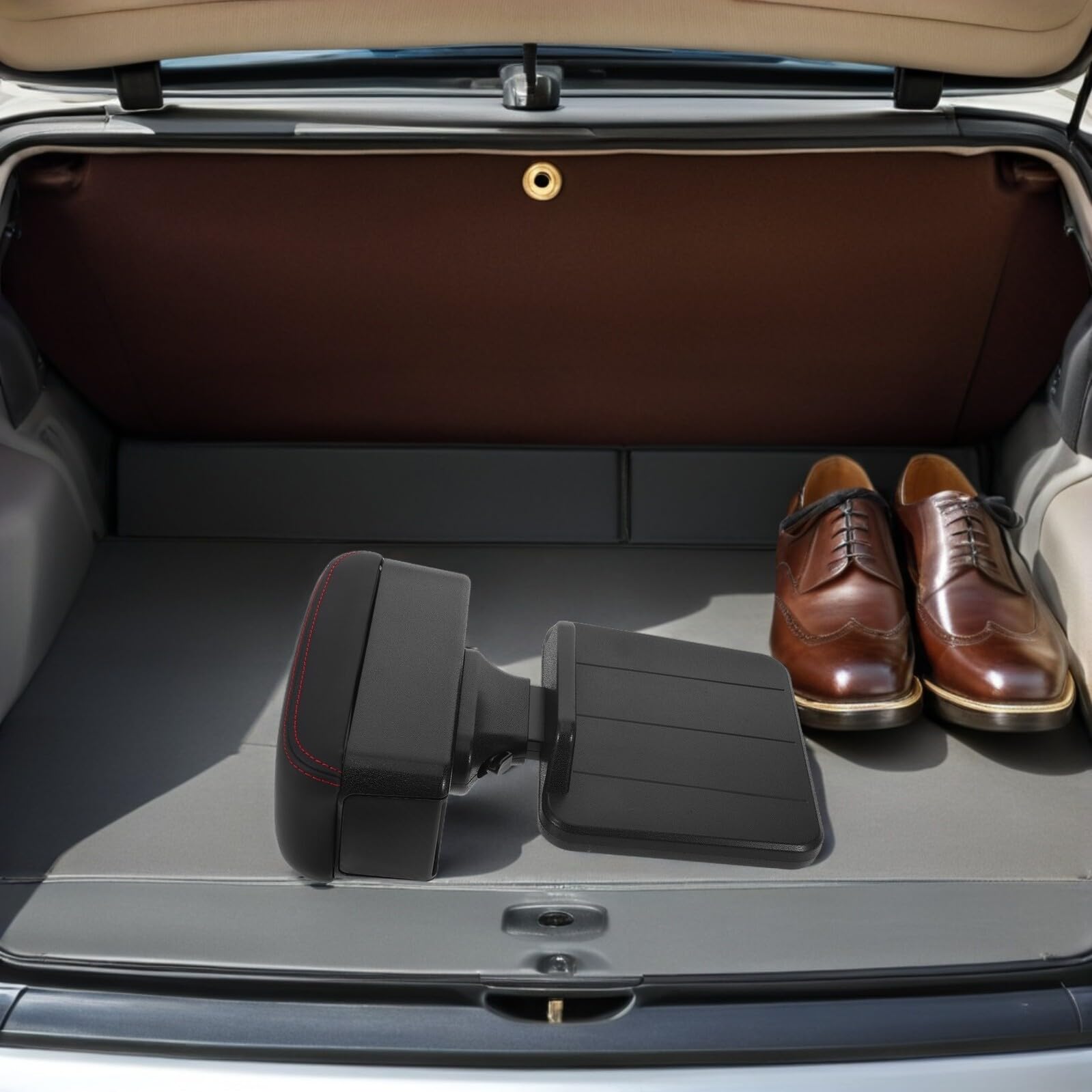 Mikinona Box Portaoggetti Bracciolo Auto con Poggiabraccio Regolabile Materiale PU e Organizer per Console Centrale Supporto Braccio Confortevole Adatto Vari Modelli